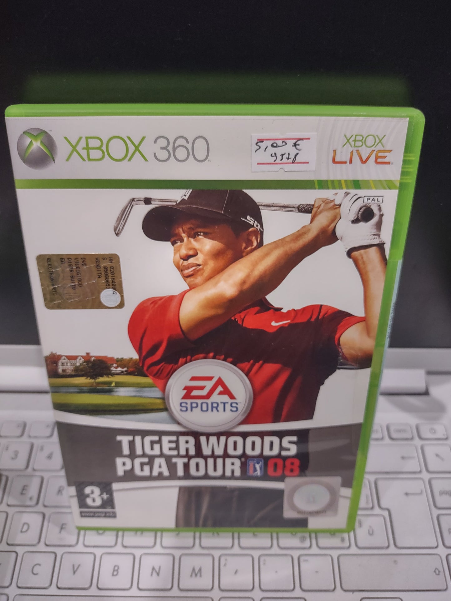 Gioco Xbox 360 tiger Woods PGA Tour 08