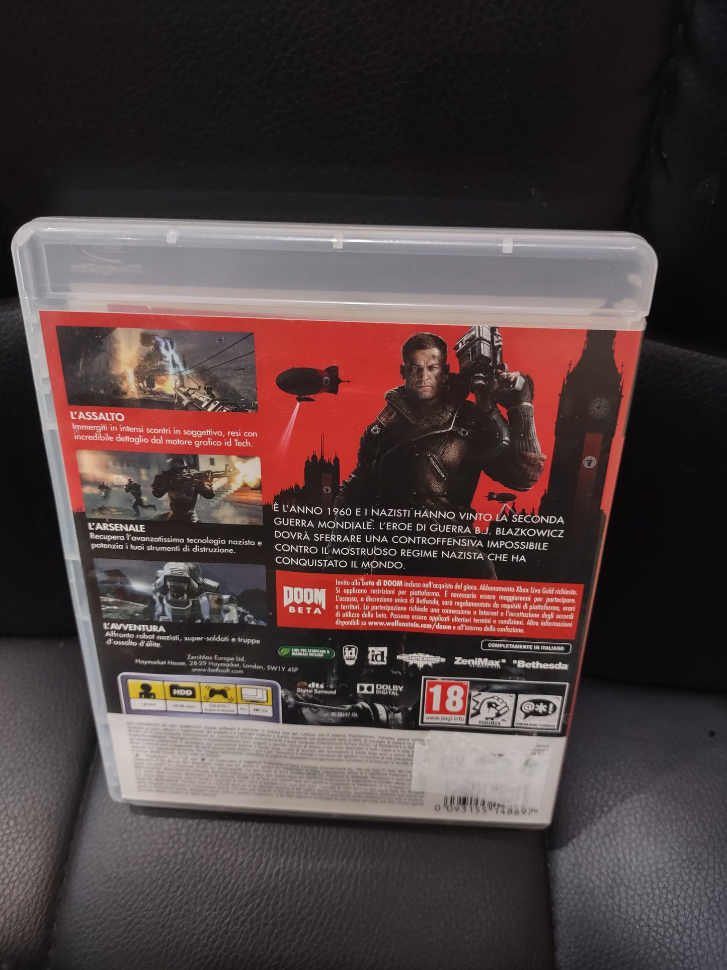 Gioco ps3 PlayStation Wolfenstein the new order