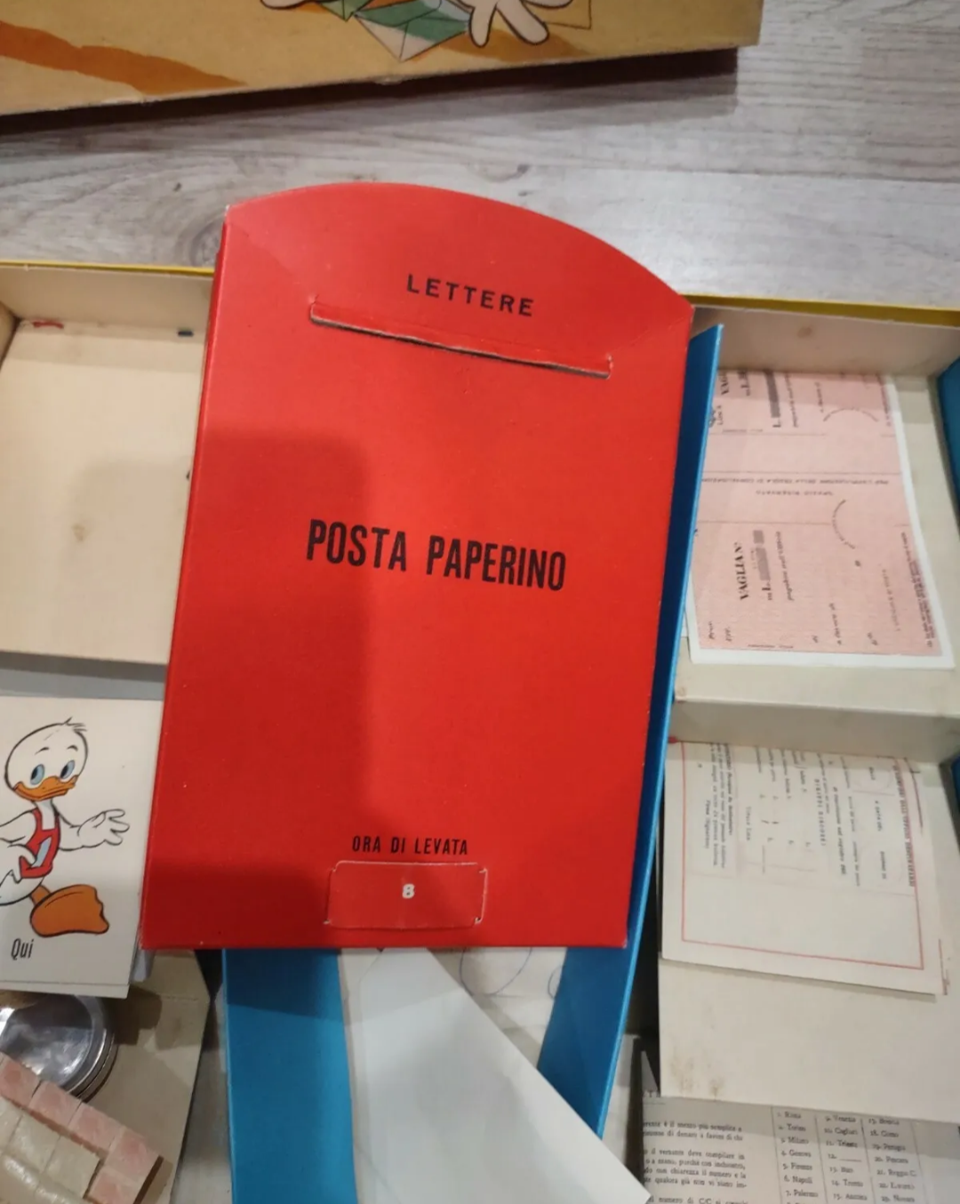 Gioco Da Tavolo Raro Vintage Italiano Ufficio Postale Paperino
