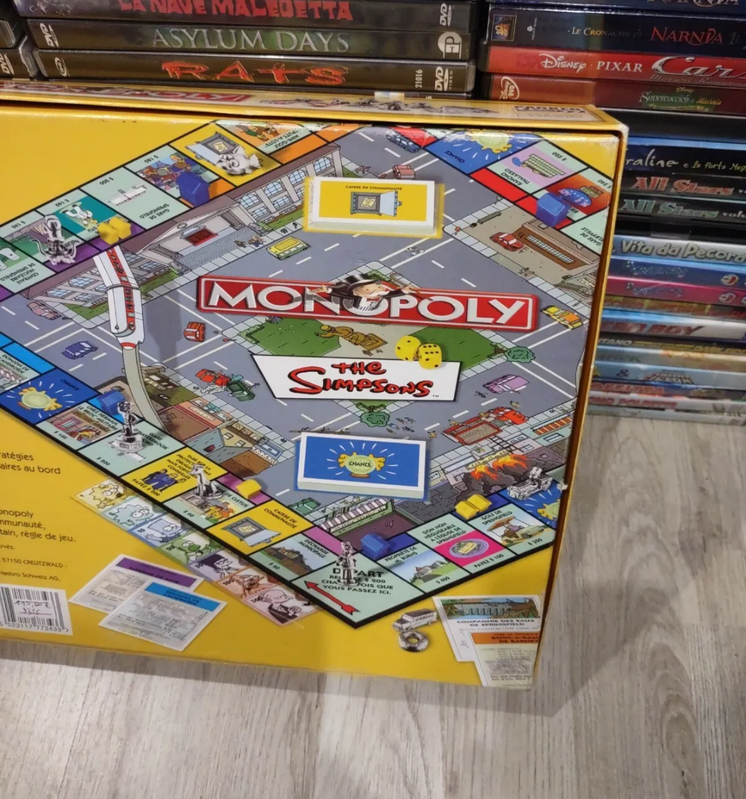 Monopoly The Simpsons Parker Raro Hasbro Interno Nuovo Versione Fr